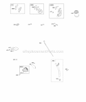 Lubrication Diagram and Parts List for 295346-0119-B1  Briggs and Stratton Engine